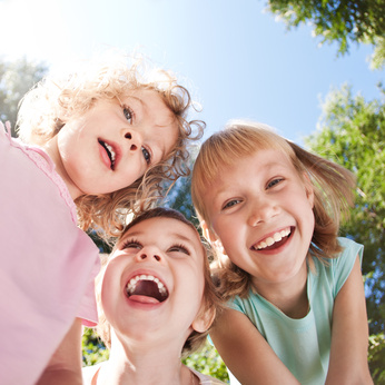 Happy children having fun