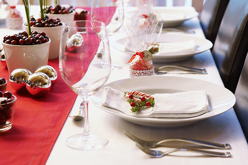 Christmas place settings