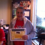 Biggest Winner member Beverly Sutherland - completed her first 5k with Team Total Health at Let's Move Macomb-Great Job!! 